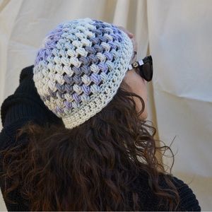 Grey Cinnamon Swirl Handmade Crochet Beanie